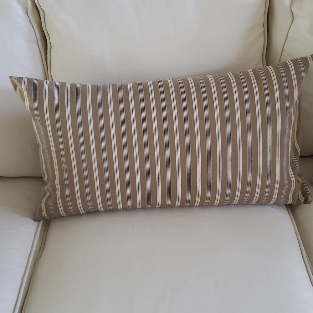 IKEA Ektorp Striped Lumbar Pillow Cover